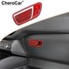 2XRed Carbon Fiber Co-pilot Storage Box Handle Trim For Ford Bronco Sport  +