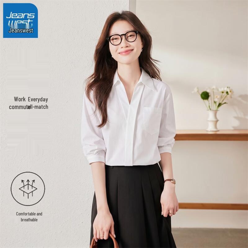 

Women s V-Neck Business Casual Blouse L