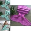 Plush Mermaid Tail Cocoon Blanket Knitted From Durable Acrylic Fabric For All Ages