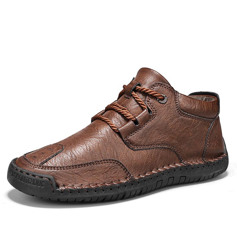 Herren High-Top-Freizeitschuhe aus Leder