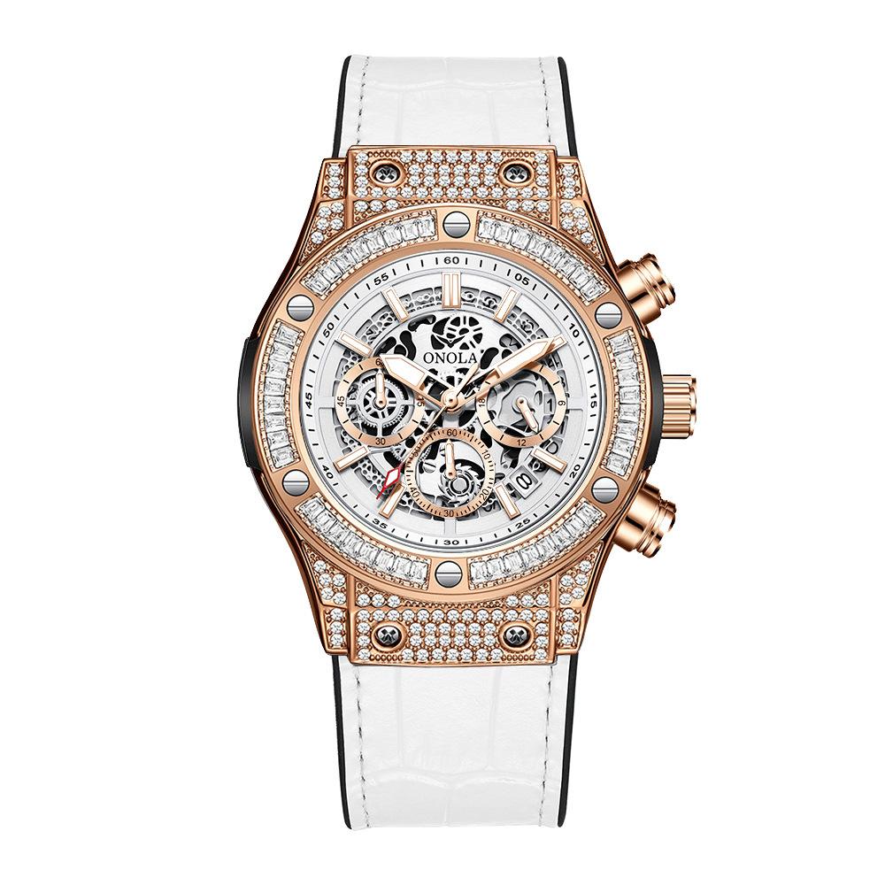 Montre multifonctionnelle étanche pour homme, bracelet en silicone, montre de sport à quartz pour homme