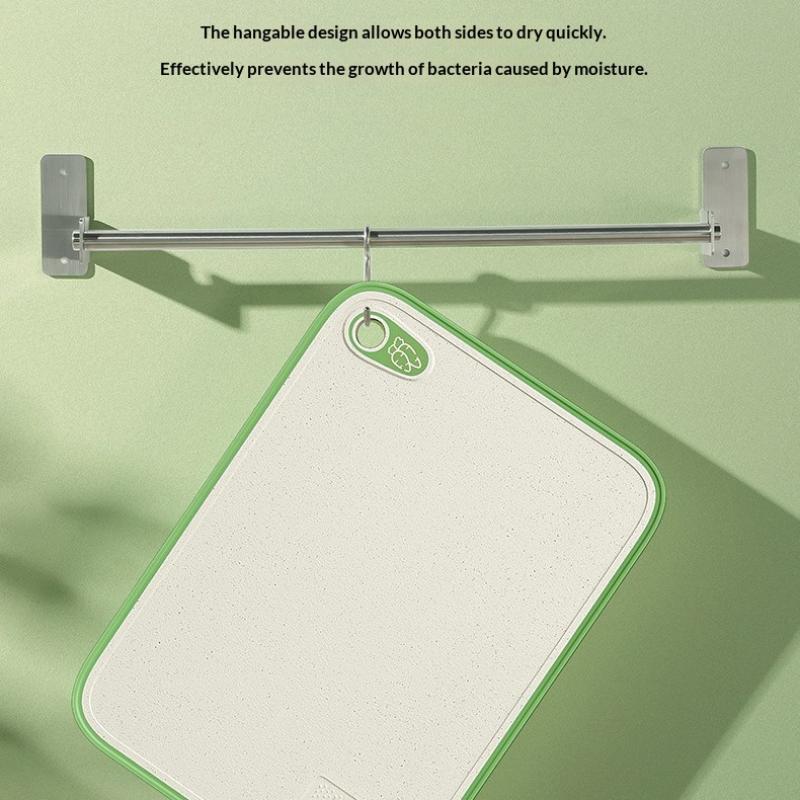 Double-Sided Antibacterial Cutting Board Anti-Mildew Anti-Slip Plastic Multi-Functional Fruit Sticky Board Home Kitchen Tool