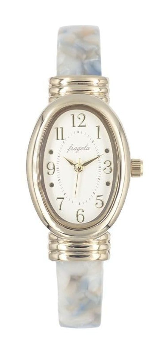 

[Follow] Watch fragola Oval Acetibangle Watch N02124S-3 LBL Women s Blue