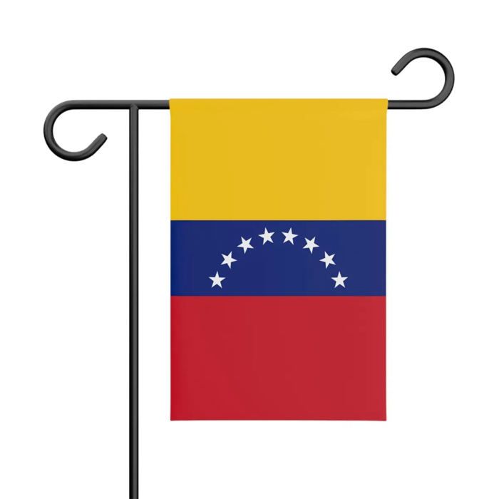 Drapeau - Venezuela - 32 X 47.5 Cm - Polyester - Impression Recto/verso - Jardin Extérieur