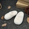 Mao Mao shoes women's outer wear 2025 new winter thick-soled plush warm furry one-pedal soft-soled maternity cotton shoes