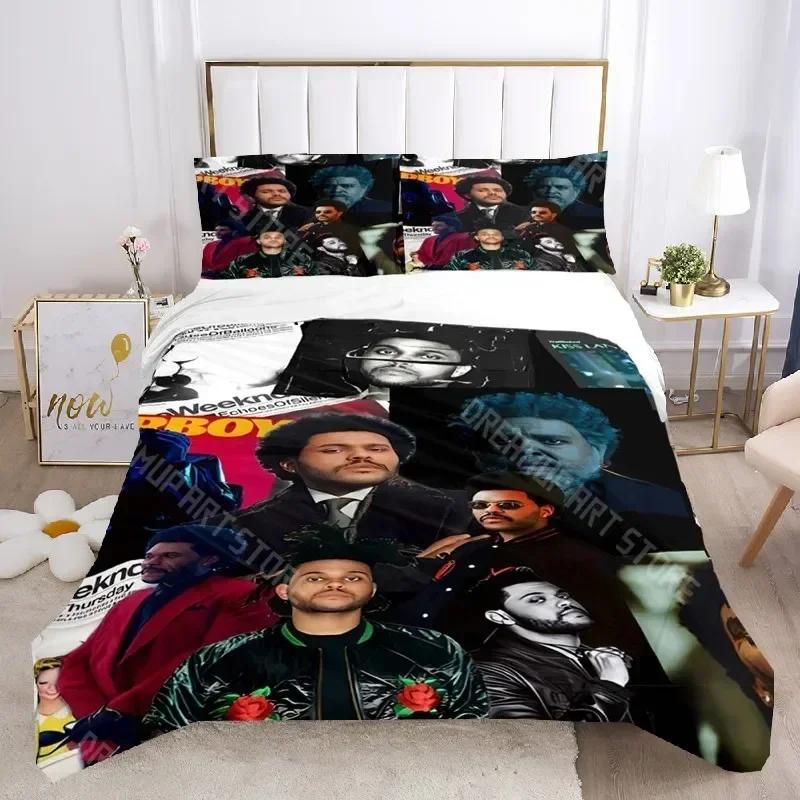 Singer The Weeknd Duvet Cover Set The Weeknd Boys Bedding Set Bedclothes Girls Teens Quilt Cover Bed Linen Set