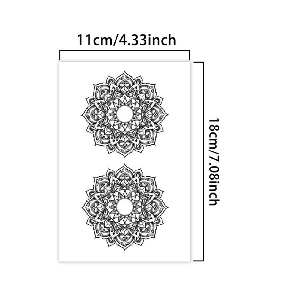 

Chest Nipple Stickers Breast Datura Flower Tattoo Patch Waterproof And Sweatproof Temporary Fake Tattoos