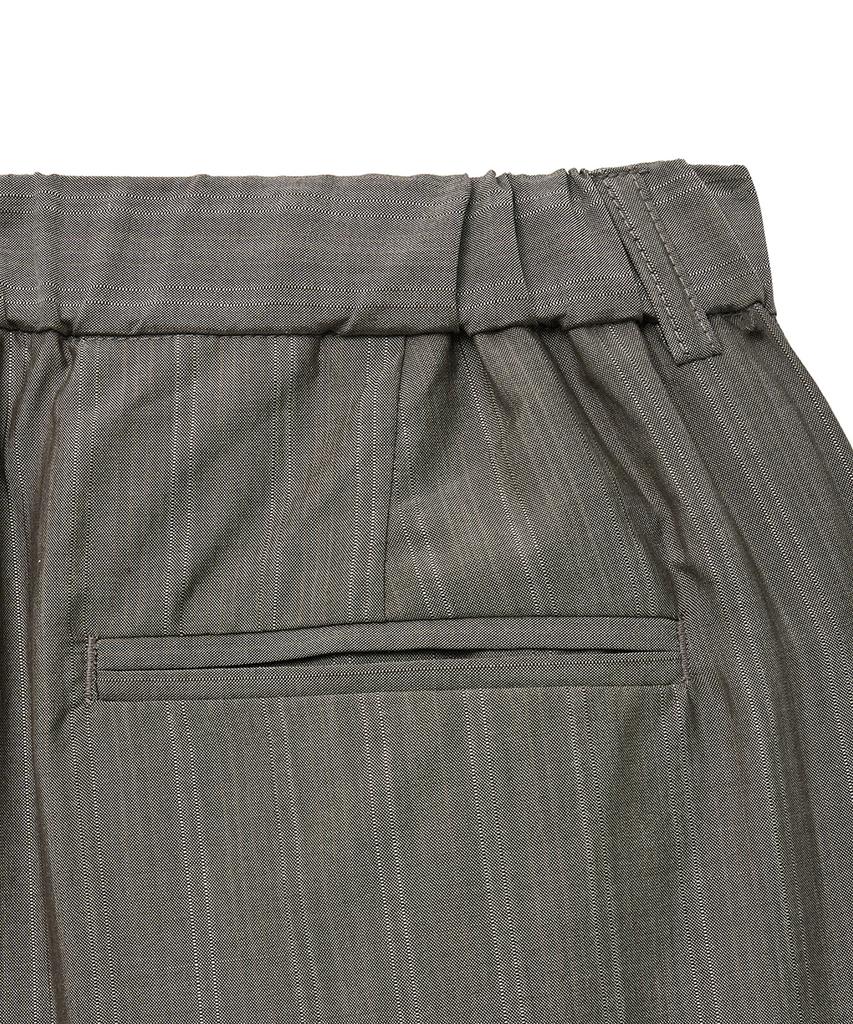 NOIRER Wool Silk Striped Light Pants (Brown)