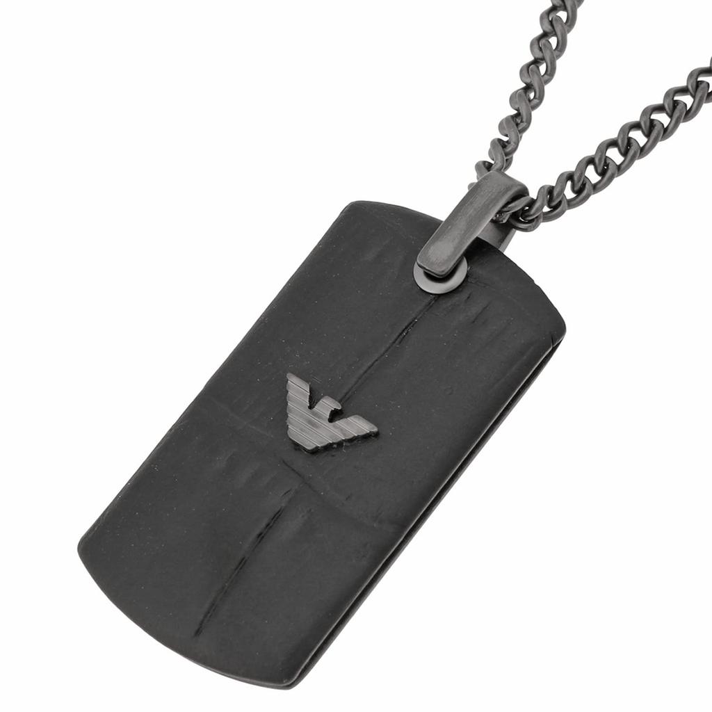 Emporio Armani Necklace Pendant Black [Used]