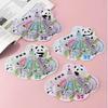 YQiDuo Family Mini Correction Tape Set - Cute Cartoon Design, Silent Tape, 4-Pack for Students