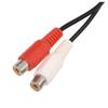 ANRANK RC35212AK 12 Inch 3.5mm Male To 2 RCA Female Jack Stereo Audio Y-Cable Adapter