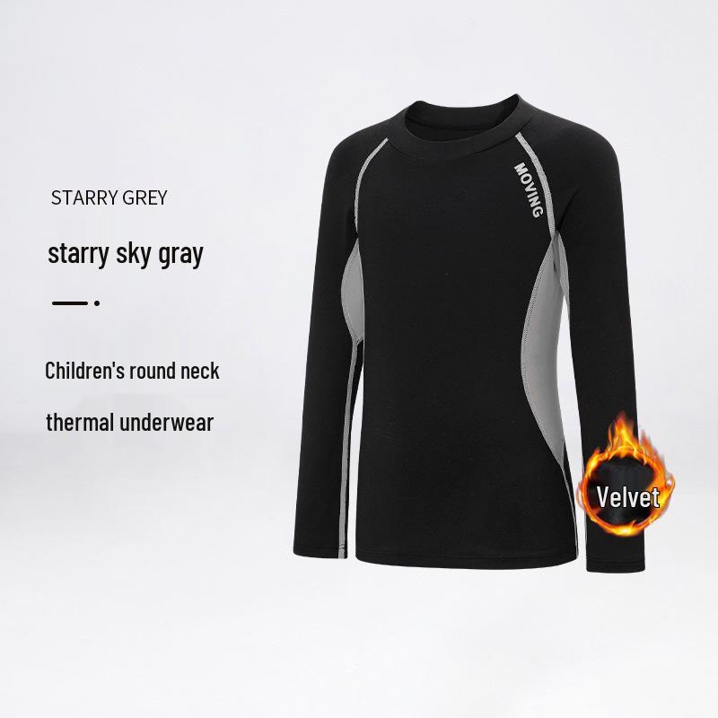 HuiLi Children's Quick-Dry Fleece Ski Suit Base Layer Set for Boys 