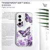Sky Butterfly Transparent Phone Case For Samsung Galaxy S26 S25 S24 S23 FE Plus Ultra Soft TPU Cover