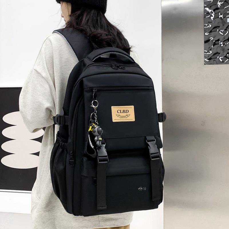 2023 Trendy Nylon Korean-Style Backpack for College Students: Large Capacity Men's and Women's Casual Travel Bag.