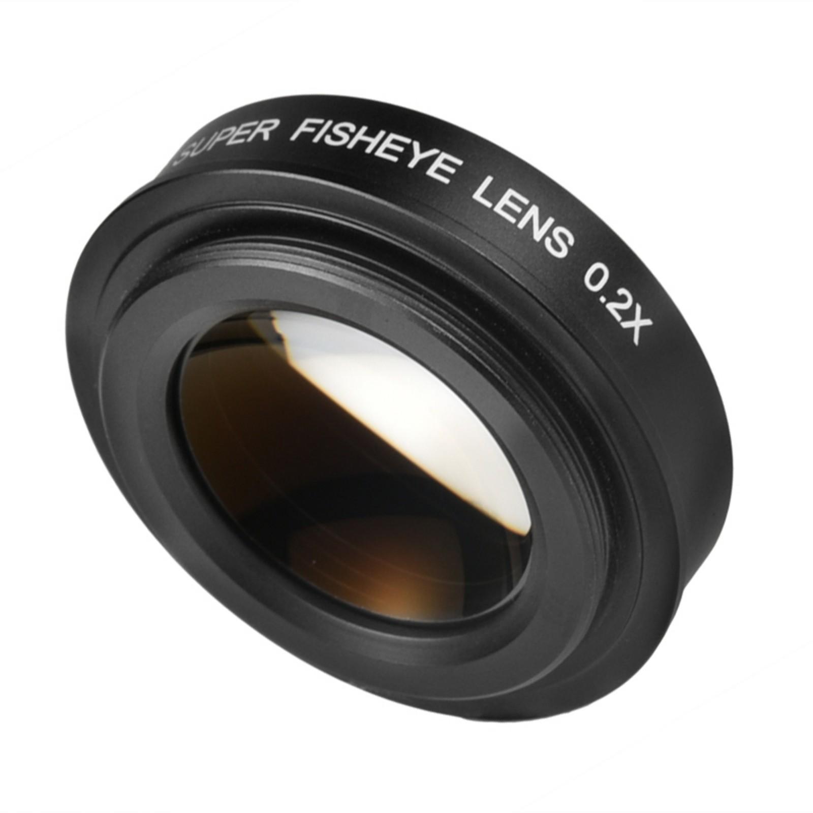 Multipurpose Fisheye Lens 37MM 0.2x Fisheye Lens Wide Angle Camera Lens Smartphone Lenses Low Profile 1
