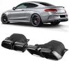 Quad Exhaust Tips Fit for MercedesAMG C63S W205 S205 C205 A205 PreFacelift 20152018(Black Chrome )