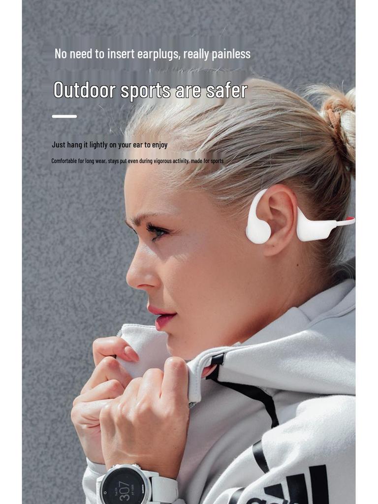 New 32GB Waterproof Bone Conduction Bluetooth Earphones for Sports
