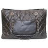 Chanel No. 13 Black Silver Hardware Patent Leather Chain Tote Tote Bag blackUsed