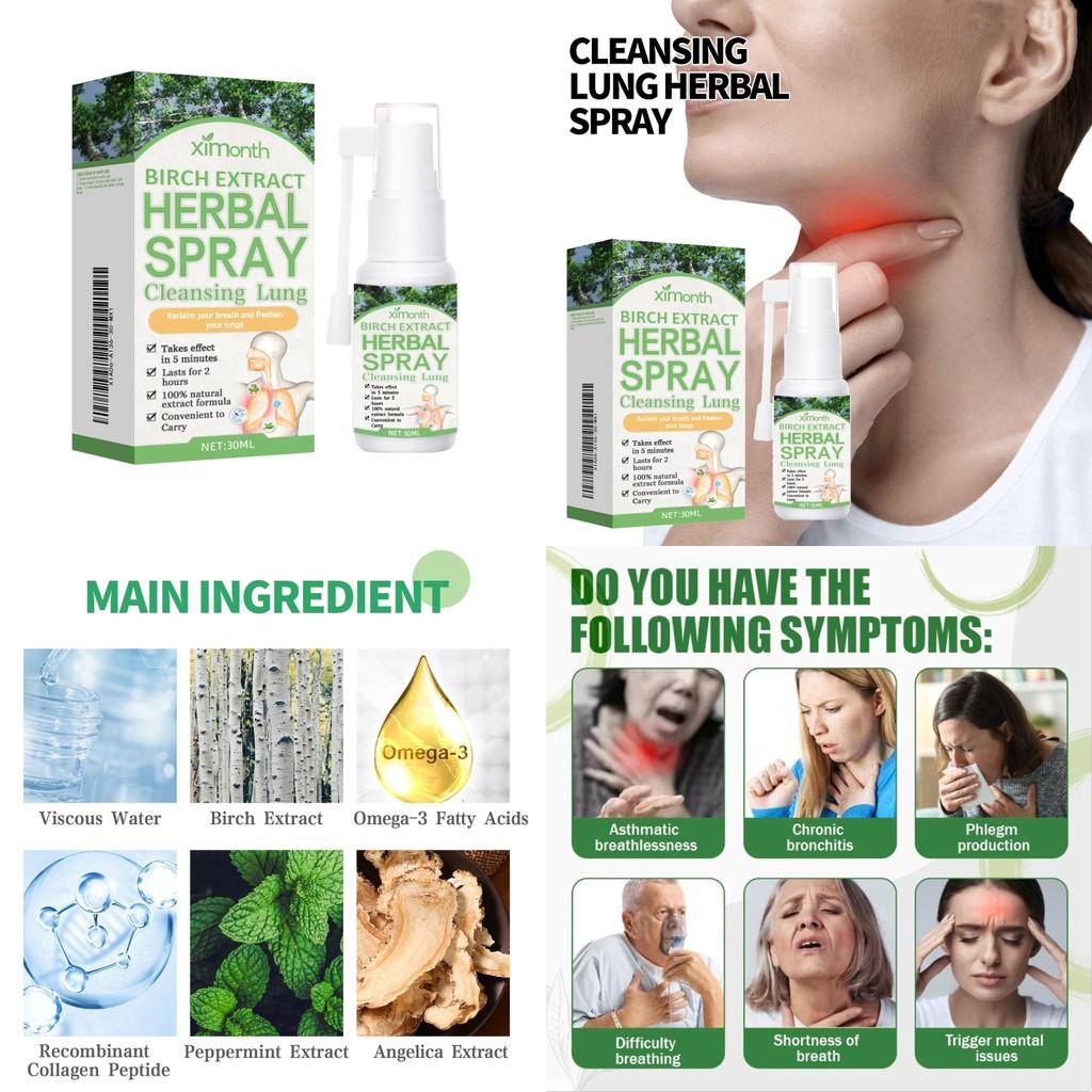 Ximonth Herbalny Spray Naprawczy Łagodna Pielęgnacja Nosa Dla Swobodnego Oddychania W Rozmiarze 30 ml