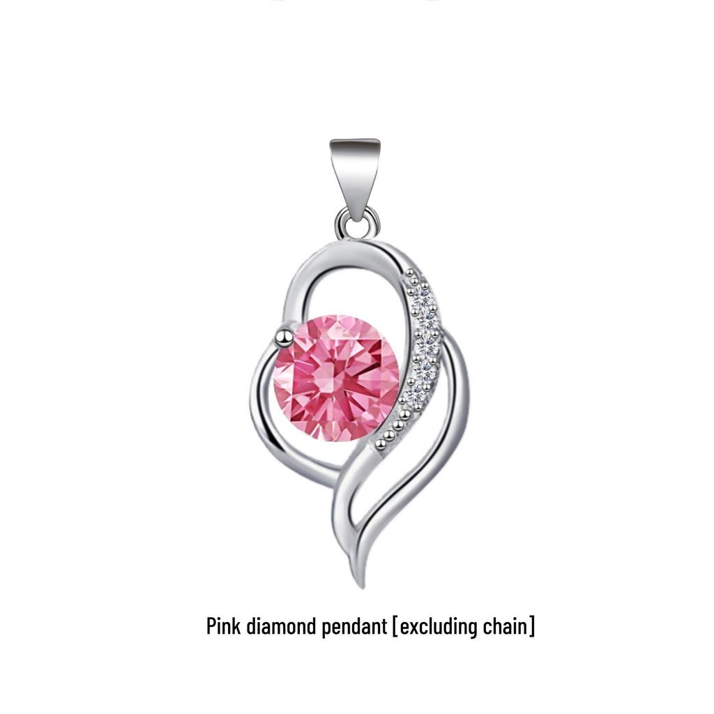 Kailaimei Korean Style Heart Pendant Necklace - Trendy Clavicle Chain Korean Accessories