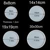 Transparent Fluid Arts Round Petri Dish Silicone Mold Round Coaster Epoxy Resin Art Supplies Make Your Own Coaster Resin Molds
