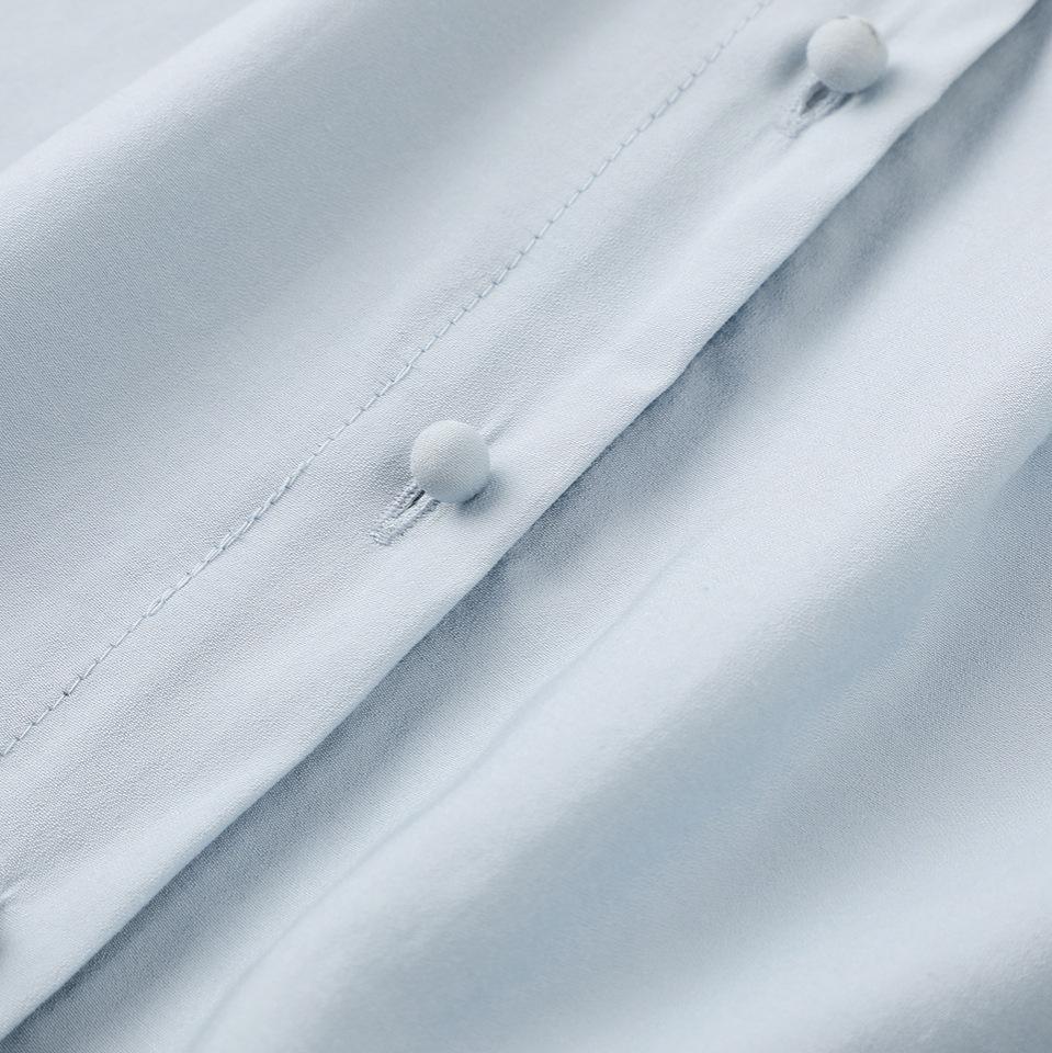 2026 Spring Women's Light Office French Stand Collar Blouse, Regular Shoulder, Small, C96C076A