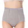 Plus Size Women's High Waist Pure Cotton Underwear - Belly Button Coverage for Middle-Aged & Elderly.