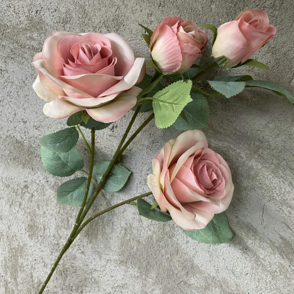 Wedding Decor Rose Dusty Pink Blush Nude Light Coffee Rice White Artificial Rose Flower Row Road Guide Flower S Dropshipping