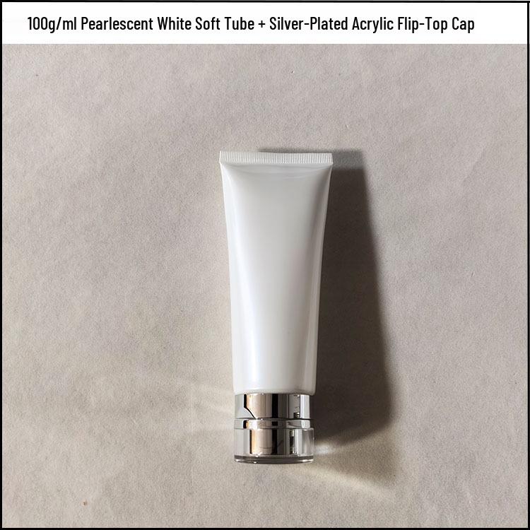 PE Soft Tube Face Wash Bottles with Acrylic Flip-Top, Available In 50/80/100/150ml