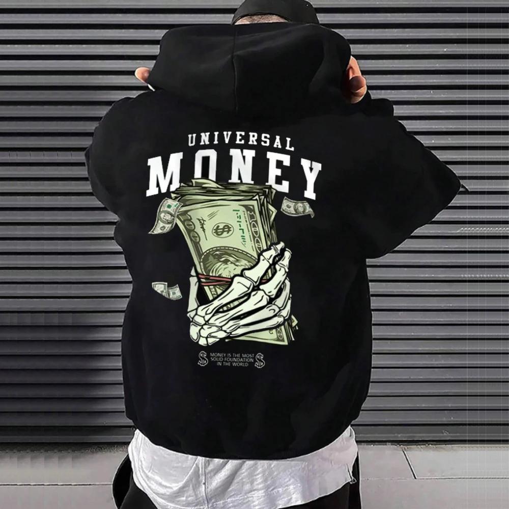 Sweat à capuche Hip Hop pour hommes Printemps Automne Hiver Sweatshirts en polaire Harajuku Lettre pour femmes Casual Manches longues Streetwear