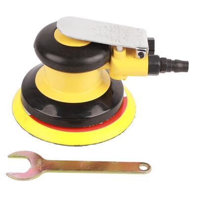 Air Powered Sander Zinc Alloy Stable Operation Fast Polishing 5in Air Random Orbital Sander for