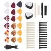 Guitar Accessories Set Bridge Pin Celluloid Picks Nuts Saddles Nail Remover Parts Replacement