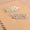 1 Pair Brooch Pins Leaf Shape Decoration Jewelry Long Lasting Lapel Brooches Clothes Decor
