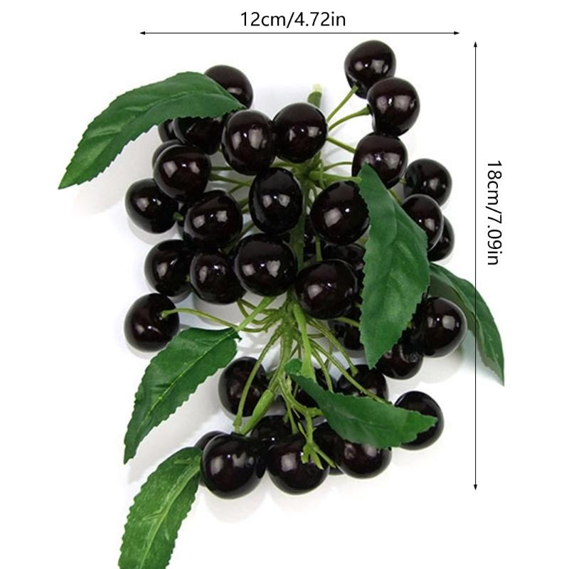 Artificial Friut Realistic Plastic Fruit Bunch of Simulation Fruit for Kitchen, Photography Props, 6 Kind of Fruit