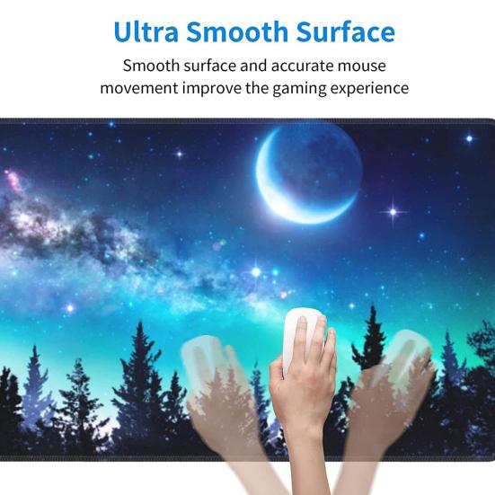 Gaming Mouse Pad Non-Slip Design Wear Resistant Extra Large Keyboard Mouse Mat Desk Pad Decoration Computer Accessories