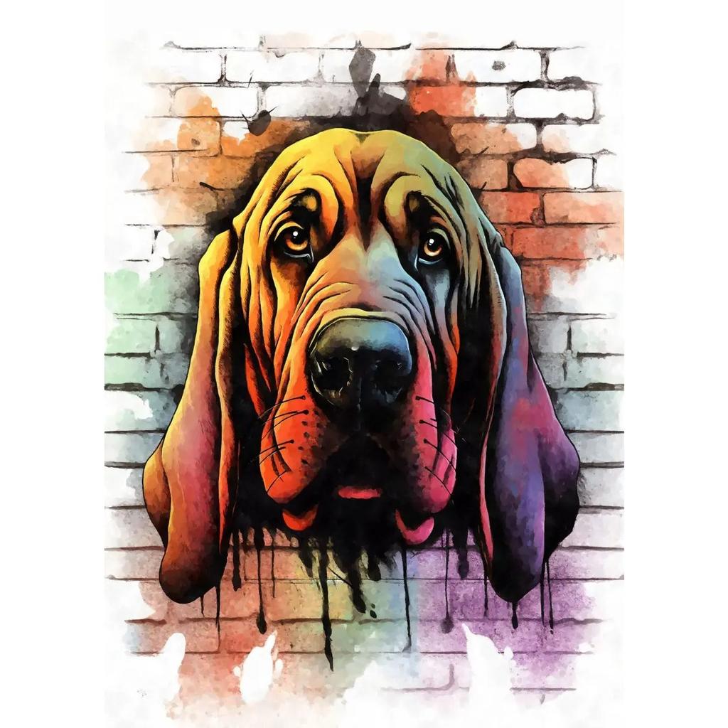 Cute Pet Dogs Graffiti Poster Prints Aesthetic Pug Dachshund Maltese Dog Wall Art Canvas Painting Home Kids Room Decor Picture