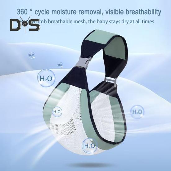 Baby Carrier Sling 20kg Weight Limit Adjustable Sling for Front Hip Carry Breathable Single Strap for 0-4 Years Ergonomic Support Adjustable