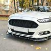 Car Front Bumper Radiator Grille For Ford Fusion Mondeo 2013-2016 Honeycomb Mesh Center Racing Grille Cover Gloss Black ABS