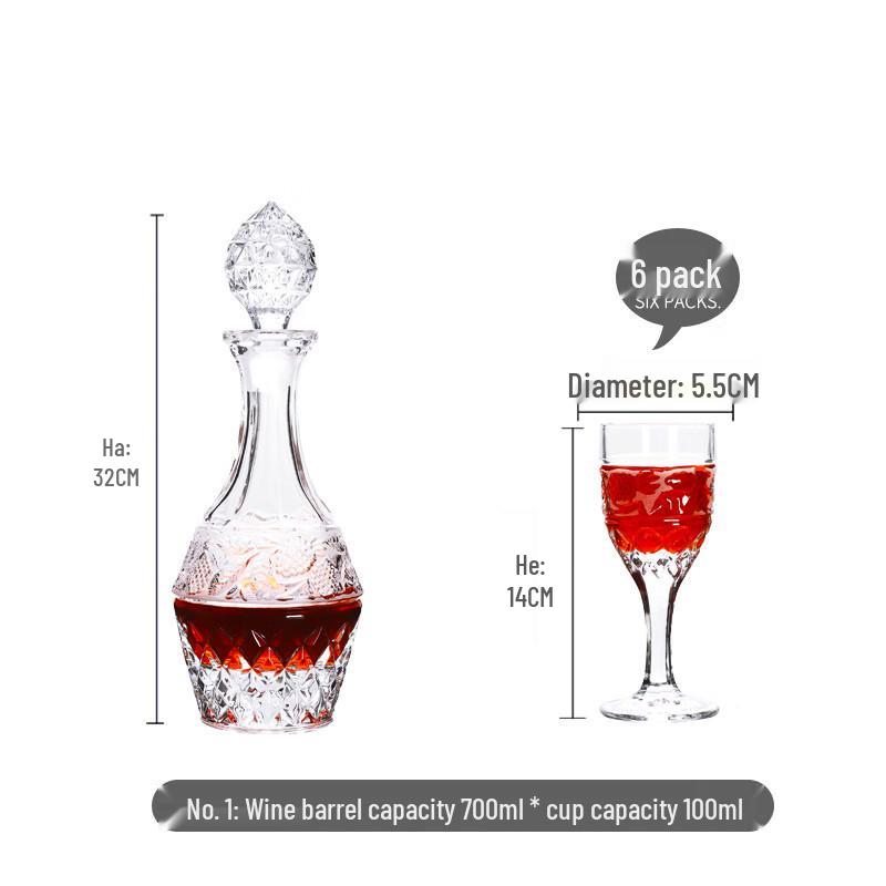 HX Glass Whisky Decanter Set