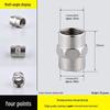 Four-Way Stainless Steel Inner and Outer Thread Elbow Reducer for Water Pipes