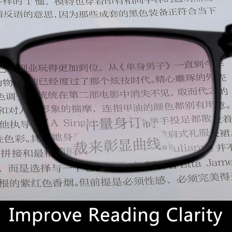 Bifocal Plastics Reading Glasses Men High Definition Presbyopia Eyewear Blue Light Blocking Eye Protection Eyeglasses