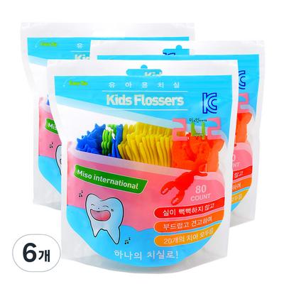 242 Baby Dental Floss 80p, 80 Pieces, 6 Pieces