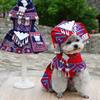 Vintage Cat Dog Shawl Hat Adjustable Pet Cosplay Costume  For Small Medium Large Dogs