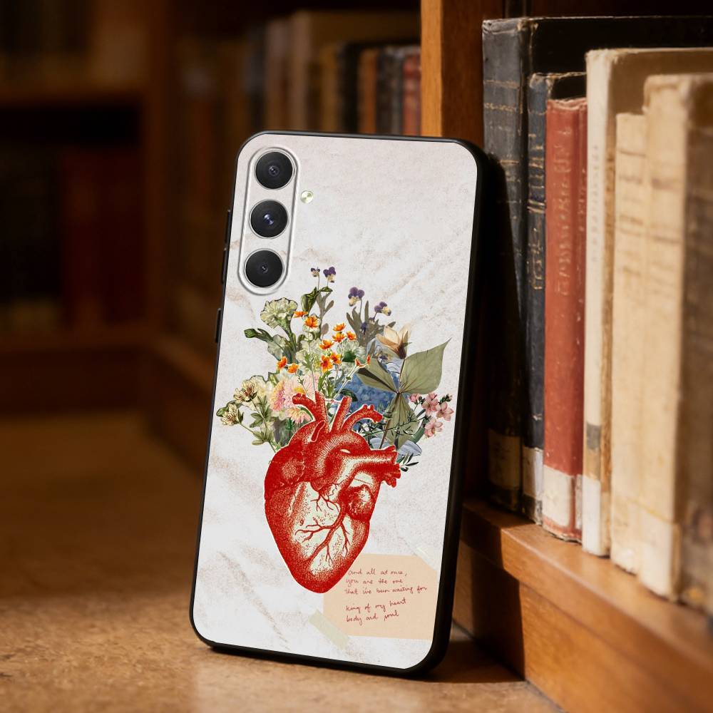 Medical Art Medicine Collage  Phone Case For Samsung S26,S25,S24,S23,S22,S21,Ultra,Plus,FE Black Soft Cover