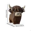 Cow Statue Rings Display Holder Collectible Desktop Decor Storage Stand Jewelry Organizer for