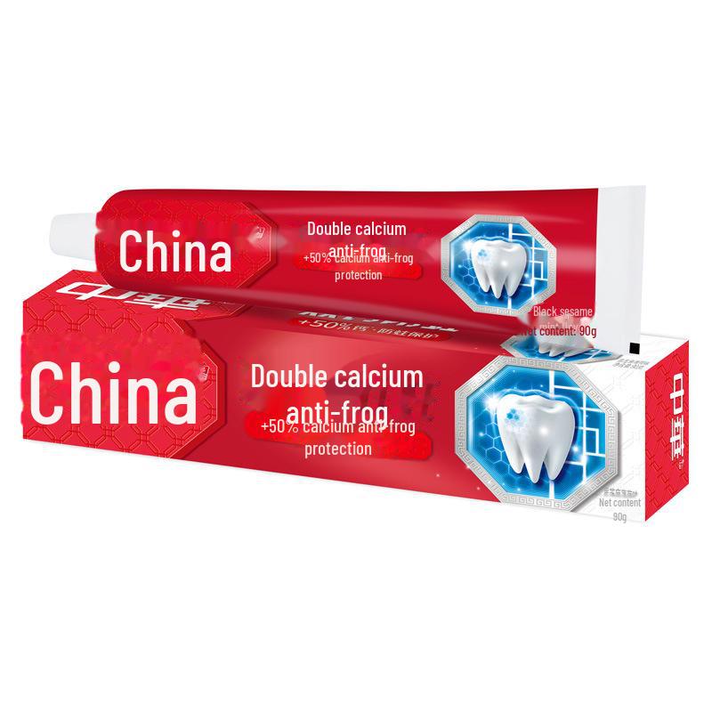 

90g Double Calcium Anti-Caries Toothpaste with Fresh Black Sesame & Mint or Colorful Fresh Fruit Flavor