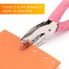 2025 Trend Handheld Hole Paper Punch Kit 4 Pcs Single Hole Punch Round Heart Star Punch Rubber Handled