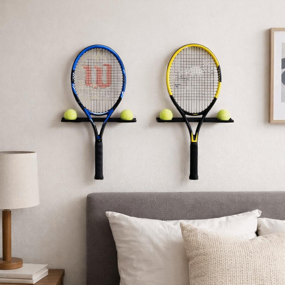 Wall-mounted Tennis Racket Storage Rack Large Capacity Badminton Racket Storage Rack for Home