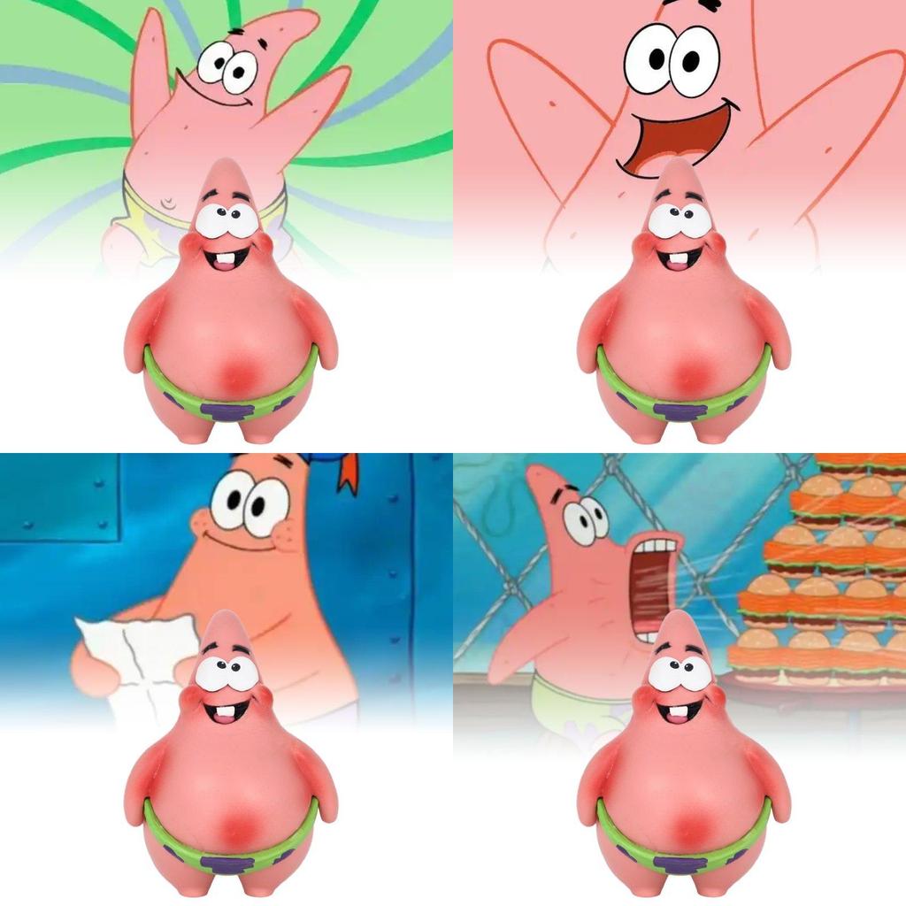 Adorable Small Patrick Star Figurine Perfect For Spongebob Squarepants Enthusiasts