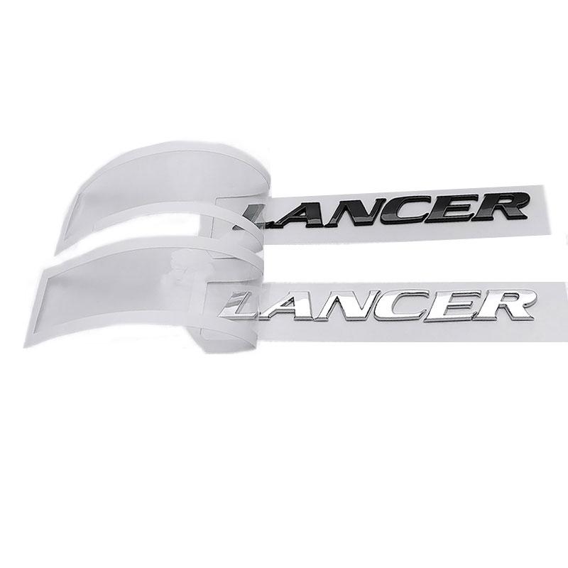 LANCER letter rear box labeling car stickers for Mitsubishi LANCER EX refit trunk tail mark car decorative emblem accessories